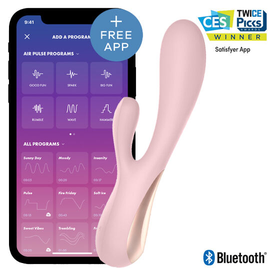 SATISFYER - MONO FLEX PINK MIT APP