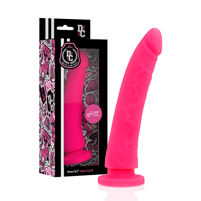 DELTA CLUB - TOYS GURT + DONG Rosa Silikon 17 cm -O- 3 cm