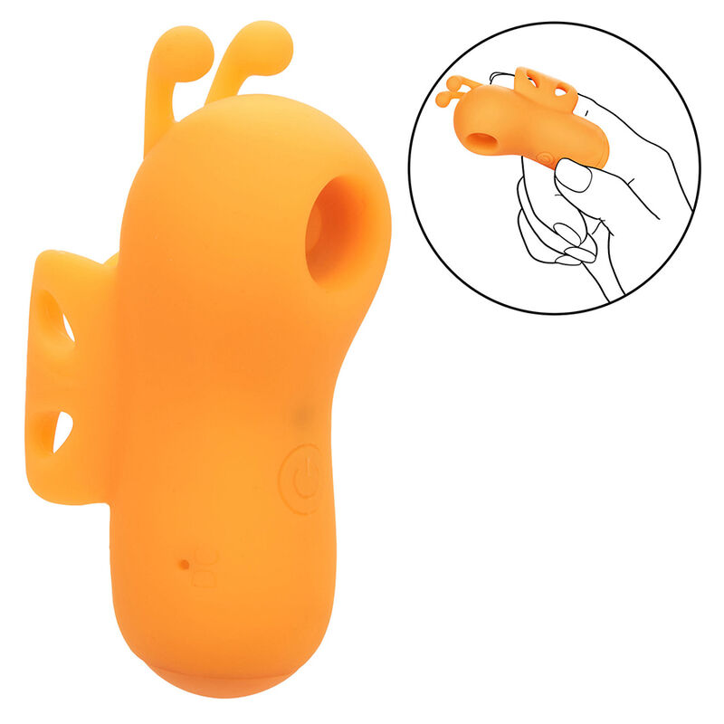 CALEXOTICS - NEON VIBES DER BUZZING VIBE FINGERSTIMULATOR 10 VIBRATIONEN Orange