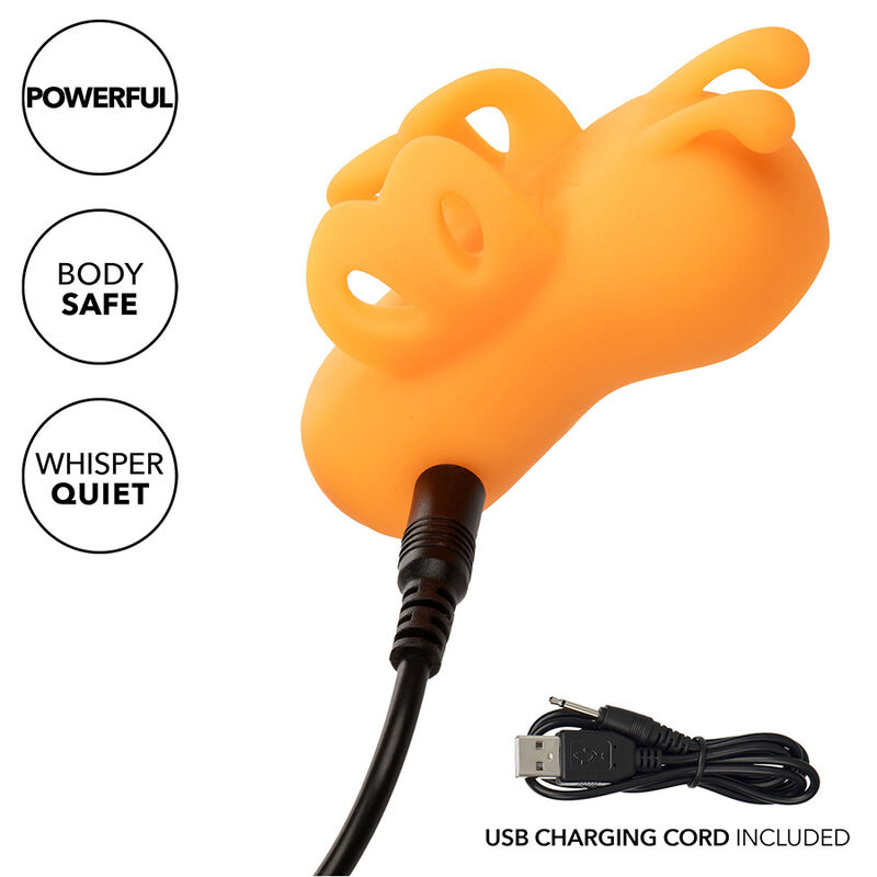 CALEXOTICS - NEON VIBES DER BUZZING VIBE FINGERSTIMULATOR 10 VIBRATIONEN Orange