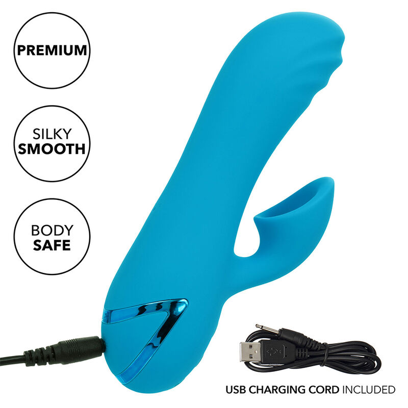 CALEXOTICS - SUNSET BEACH SEDUCER VIBRATOR & STIMULATOR 10 FUNKTIONEN Blau