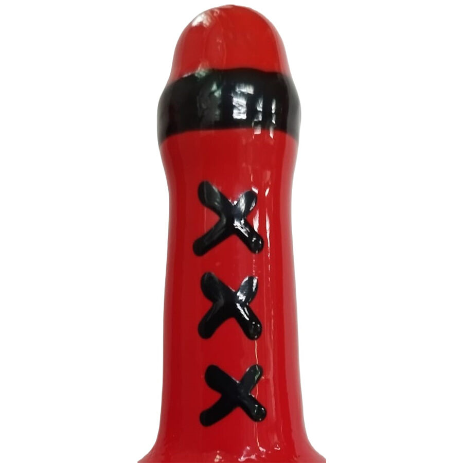 CONDOMERIE - Handbemalte Neuheitskondome Amsterdam Rot