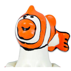 CONDOMERIE - Handbemalte Neuheitskondome Fisch Orange