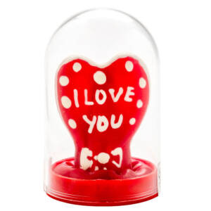 CONDOMERIE - Handbemalte Neuheitskondome Herz - Ich liebe dich Modell 1