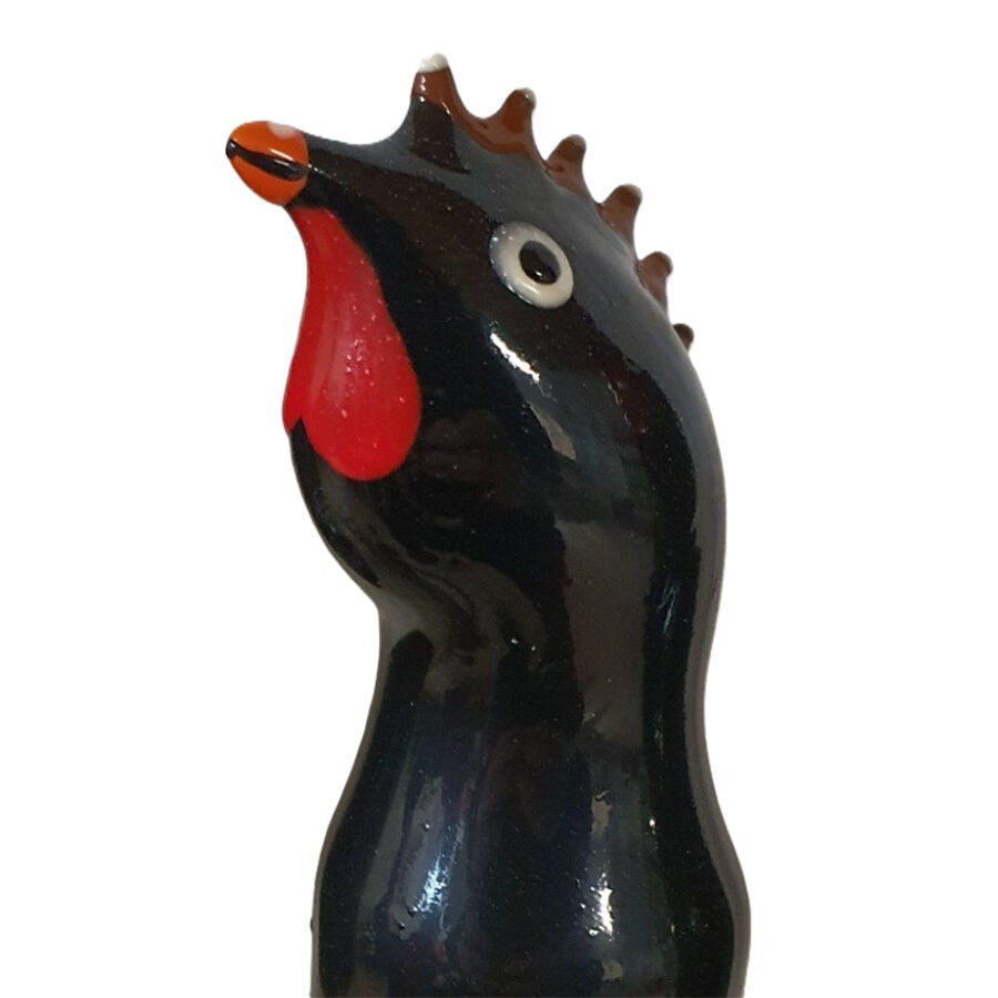 CONDOMERIE - Handbemalte Neuheitskondome Schwarzer Hahn