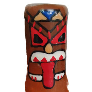 CONDOMERIE - Handbemalte Neuheitskondome TIKI TOTEM-01
