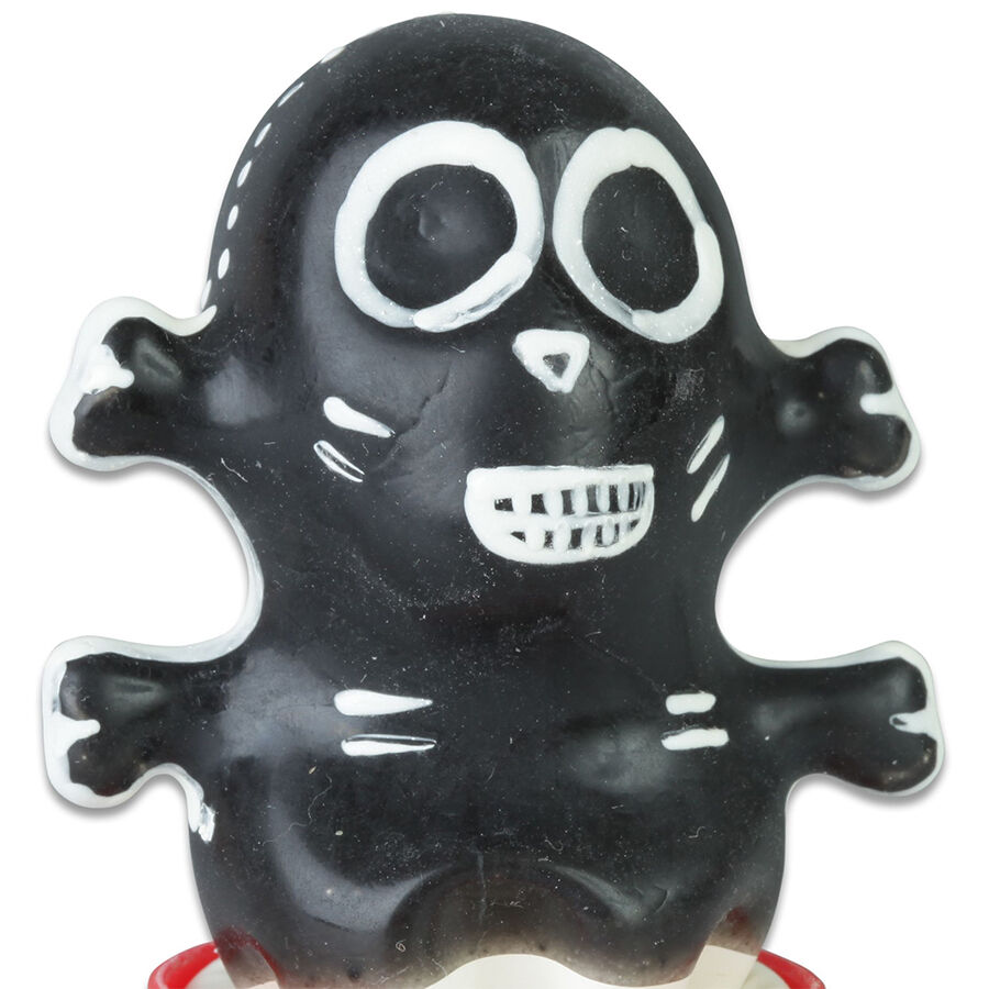 CONDOMERIE - Handbemalte Neuheitskondome Totenkopf Schwarz Modell 1