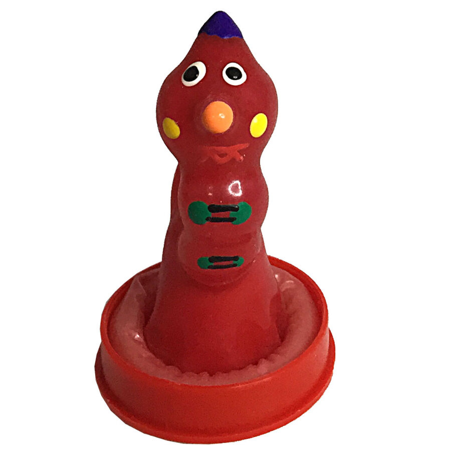 CONDOMERIE - Handbemalte Neuheitskondome Wurm