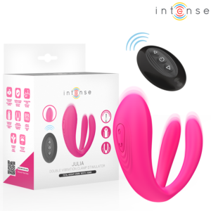 INTENSE - JULIA Doppelt-Vibrator-Klemmenstimulator mit Fernbedienung