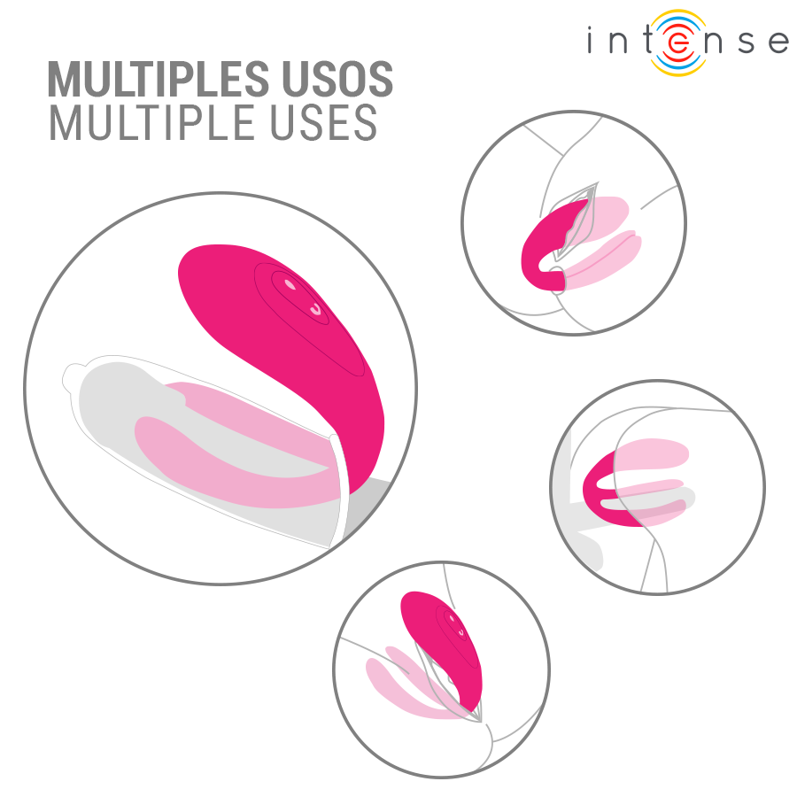 INTENSE - JULIA Doppelt-Vibrator-Klemmenstimulator mit Fernbedienung