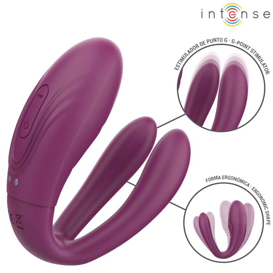 INTENSE - SANDRA Klappe- und Vibrationsklemmenstimulator mit Fernbedienung