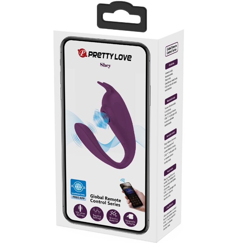 PRETTY LOVE - SHEY Klitorisstimulator & Vibrator mit kostenloser App Fernsteuerung Lila