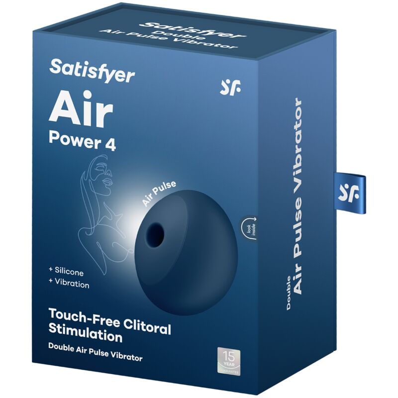 SATISFYER - AIR POWER 4 Klitorisstimulator & Vibrator 12 Vibrationen Blau