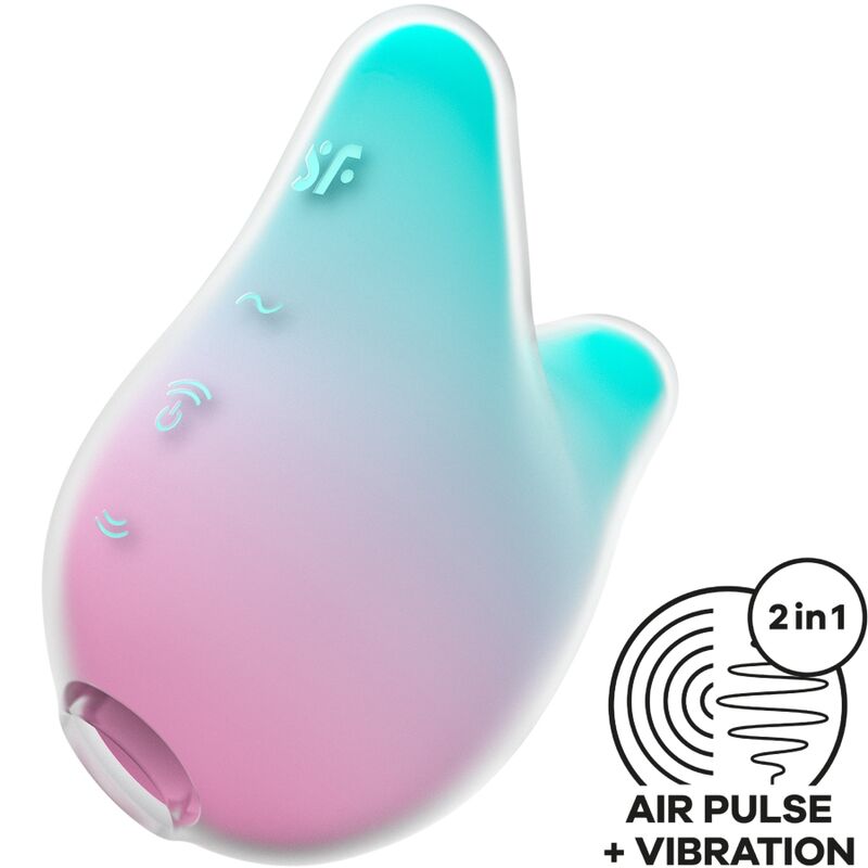 SATISFYER - MERMAID VIBES Klitorisstimulator & Vibrator Mint und Pink
