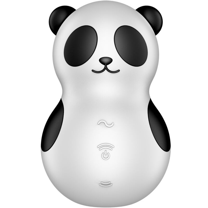 SATISFYER - POCKET PANDA Klitorisstimulator & Vibrator Schwarz Weiß