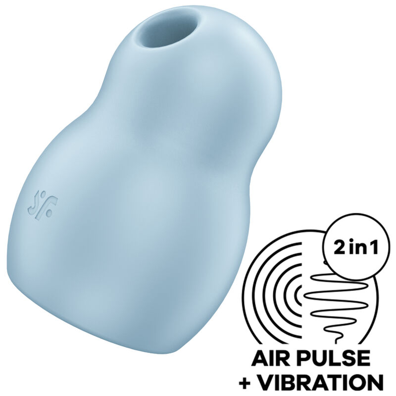 SATISFYER - PRO TO GO 1 doppelter Luftpulstimulator & Vibrator Blau