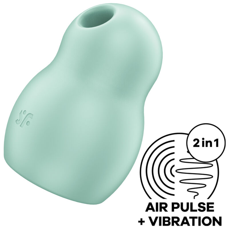 SATISFYER - PRO TO GO 1 Doppelter Luftpulstimulator & Vibrator Grün