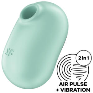 SATISFYER - PRO TO GO 2 doppelter Luftpulstimulator & Vibrator Grün