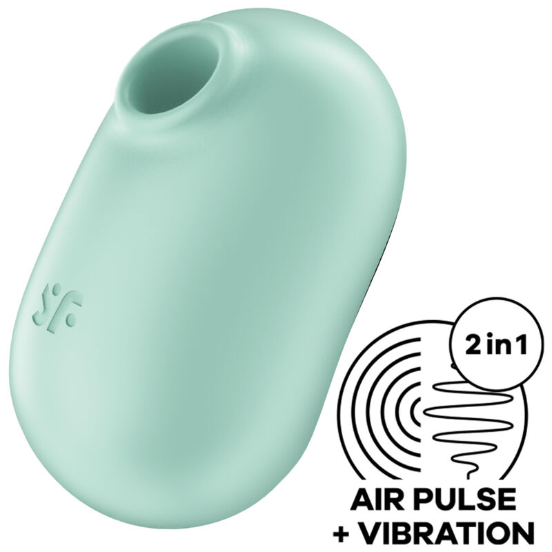 SATISFYER - PRO TO GO 2 doppelter Luftpulstimulator & Vibrator Grün