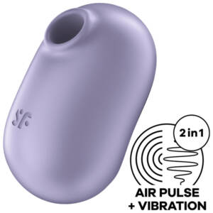 SATISFYER - PRO TO GO 2 doppelter Luftpulstimulator & Vibrator Violett