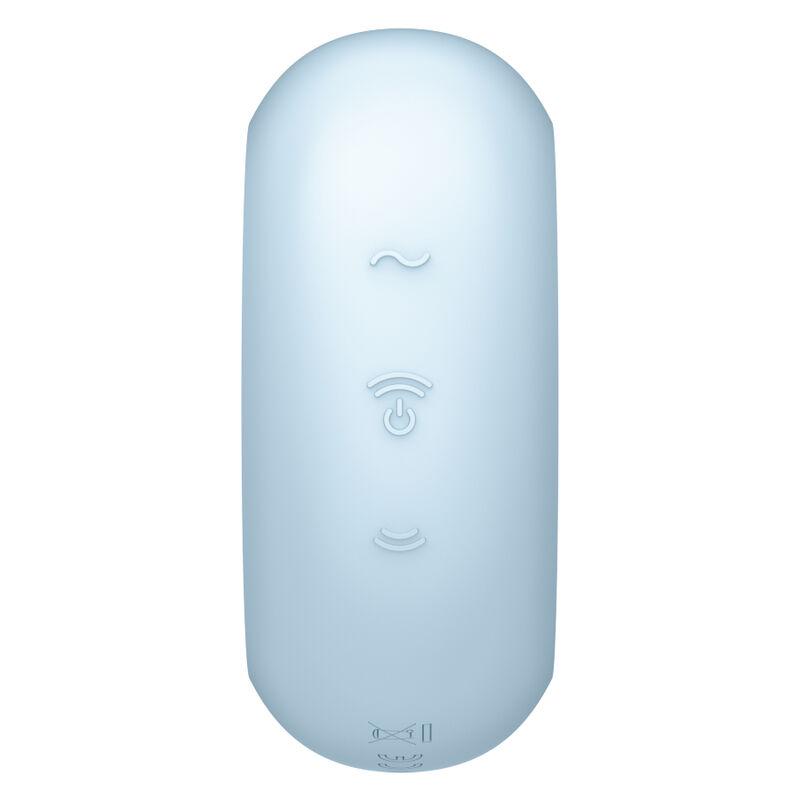 SATISFYER - PRO TO GO 3 doppelter Luftpulstimulator & Vibrator Blau