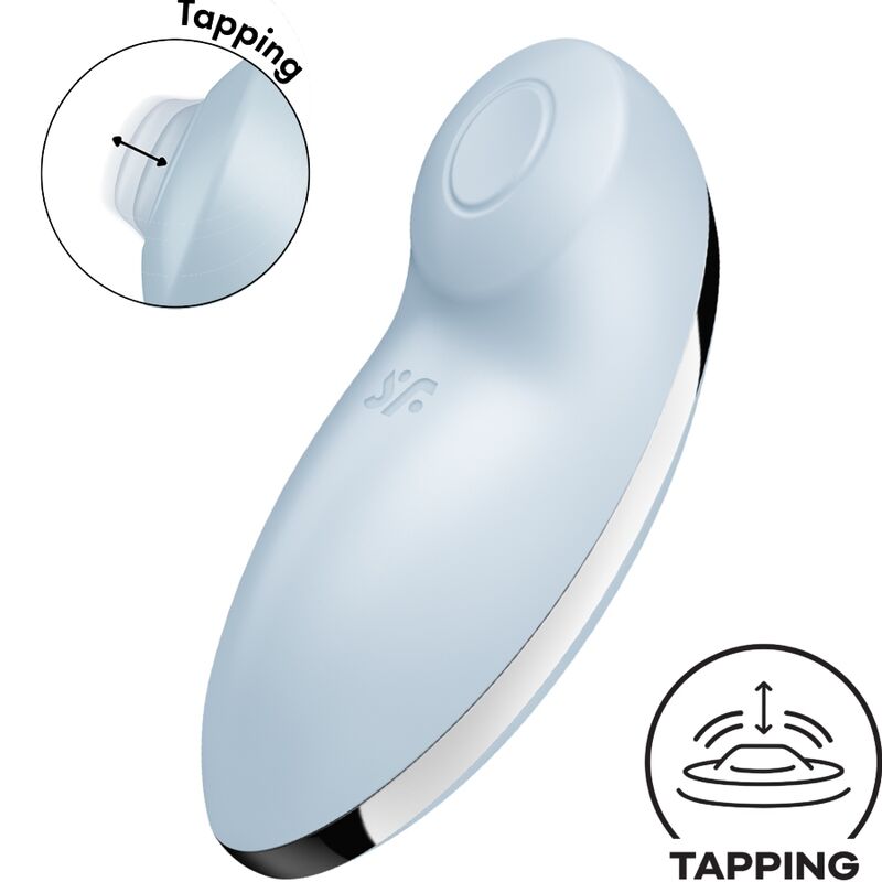 SATISFYER - TAP & CLIMAX 2 VIBRATOR & STIMULATOR Blau