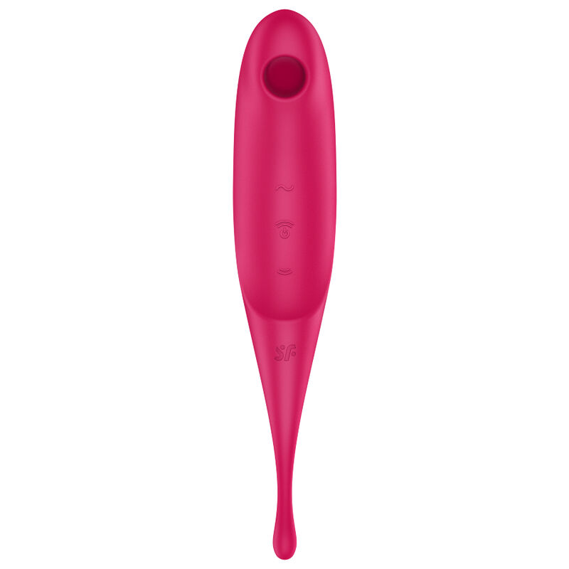 SATISFYER - TWIRLING PRO AIR PULSE KLITORISSTIMULATOR & VIBRATOR ROT