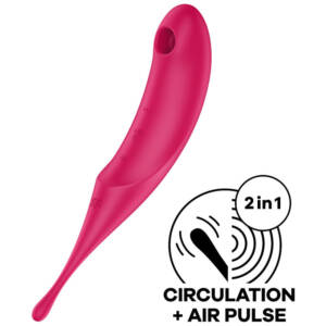 SATISFYER - TWIRLING PRO AIR PULSE STIMULATOR & VIBRATOR Rot