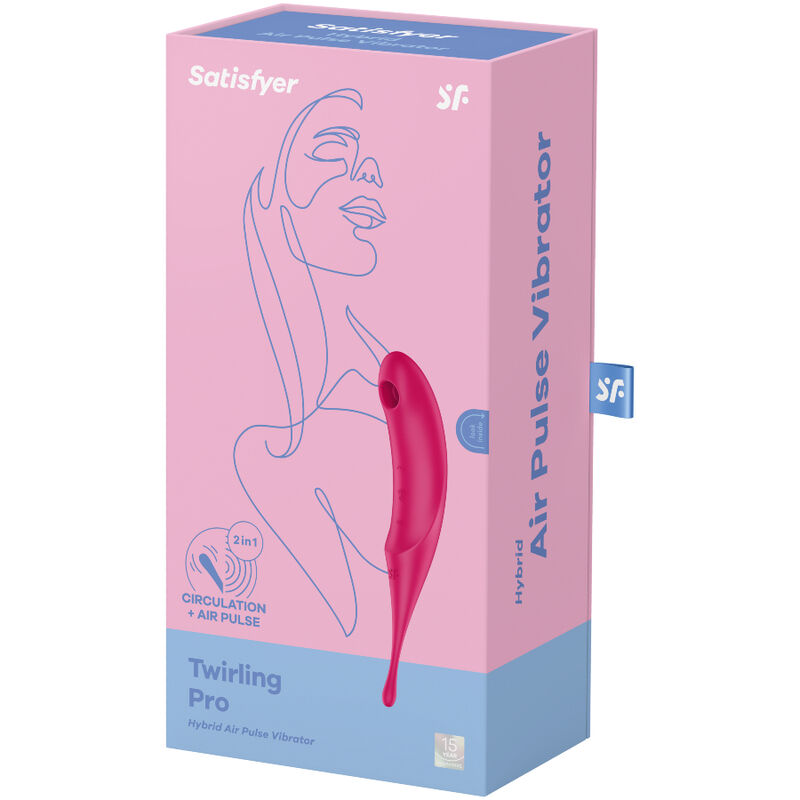 SATISFYER - TWIRLING PRO AIR PULSE KLITORISSTIMULATOR & VIBRATOR ROT