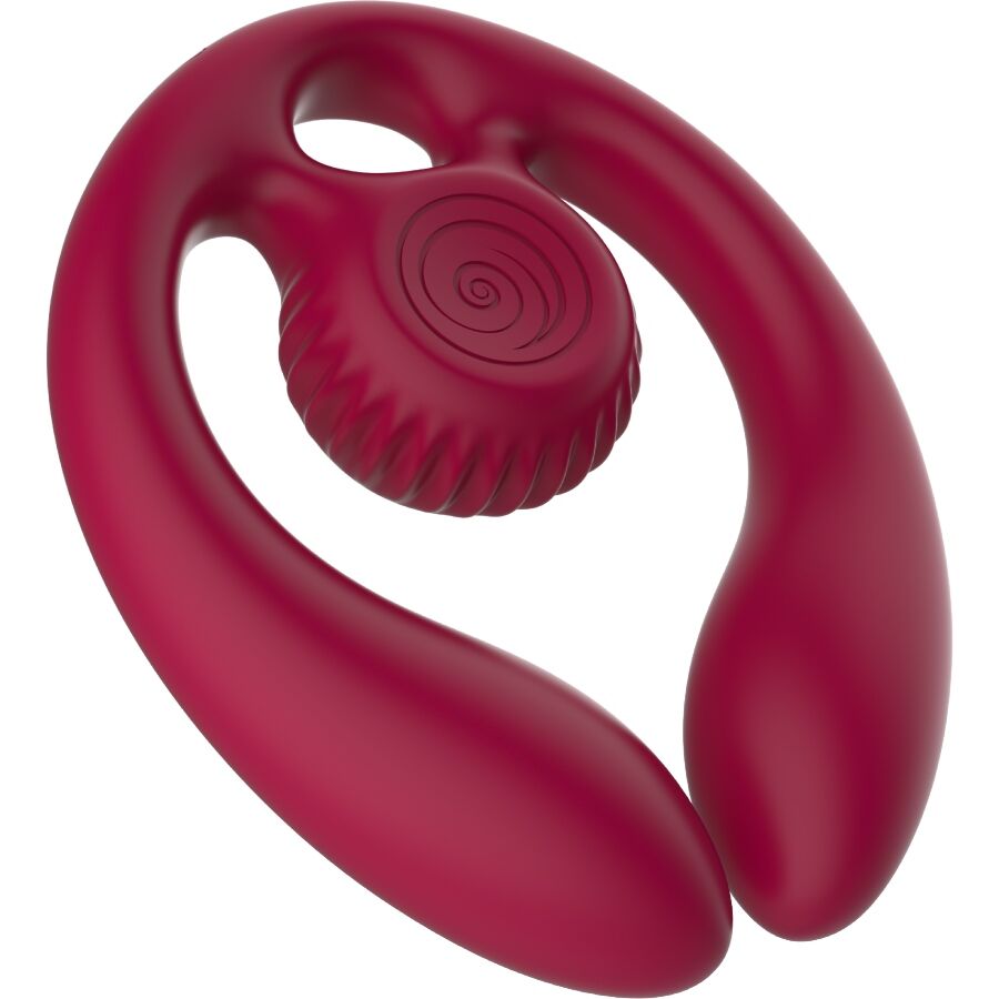 SNAIL VIBE - GIZI DUO PAARSTIMULATOR MIT FERNBEDIENUNG BURGUND