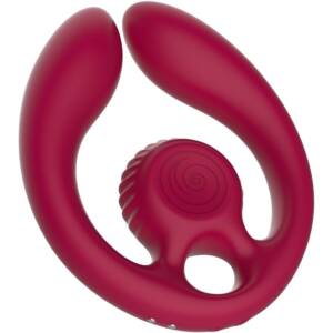 SNAIL VIBE - GIZI DUO PAARSTIMULATOR MIT FERNBEDIENUNG BURGUND