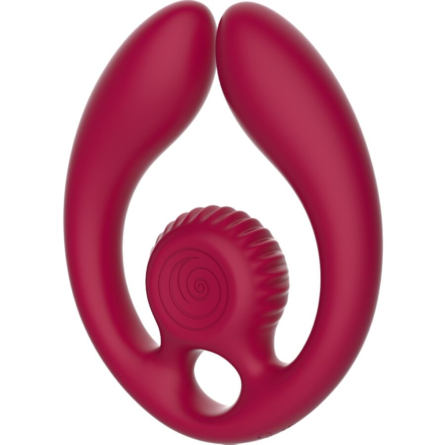 SNAIL VIBE - GIZI DUO PAARSTIMULATOR MIT FERNBEDIENUNG BURGUND