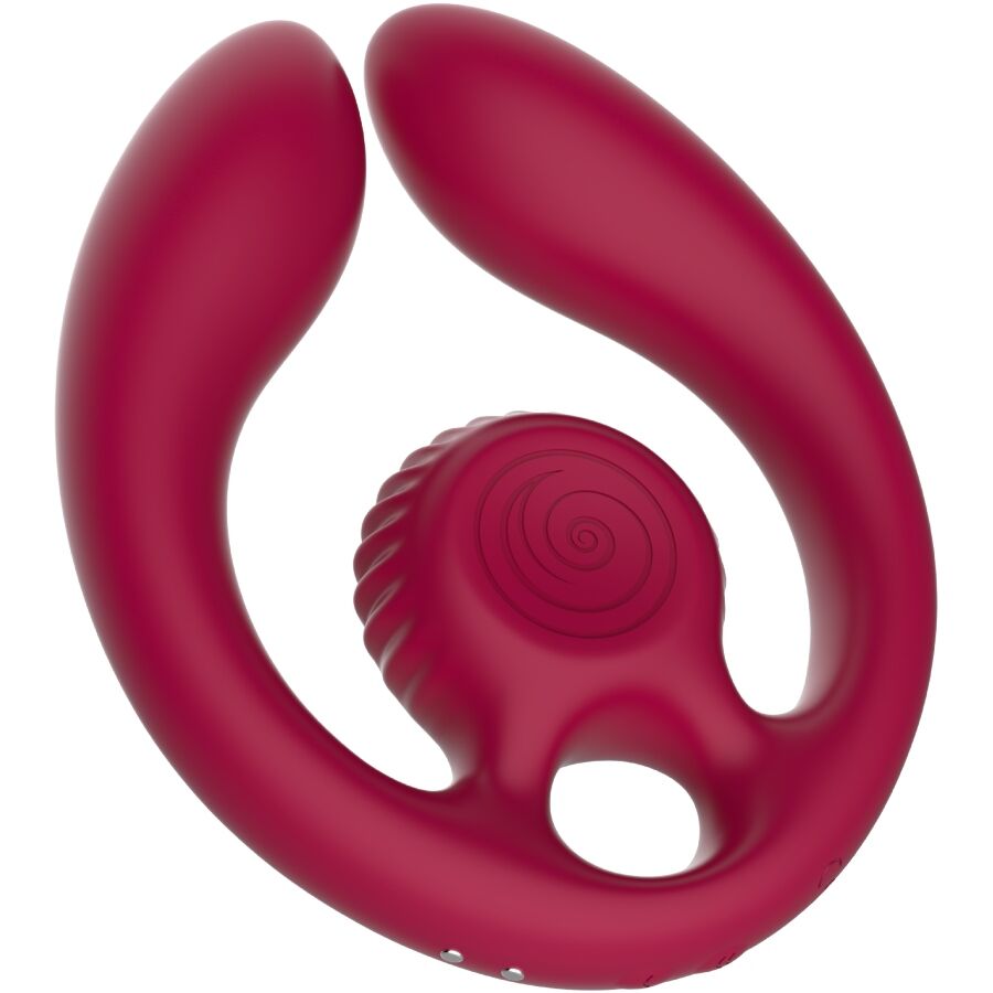 SNAIL VIBE - GIZI DUO PAARSTIMULATOR MIT FERNBEDIENUNG BURGUND