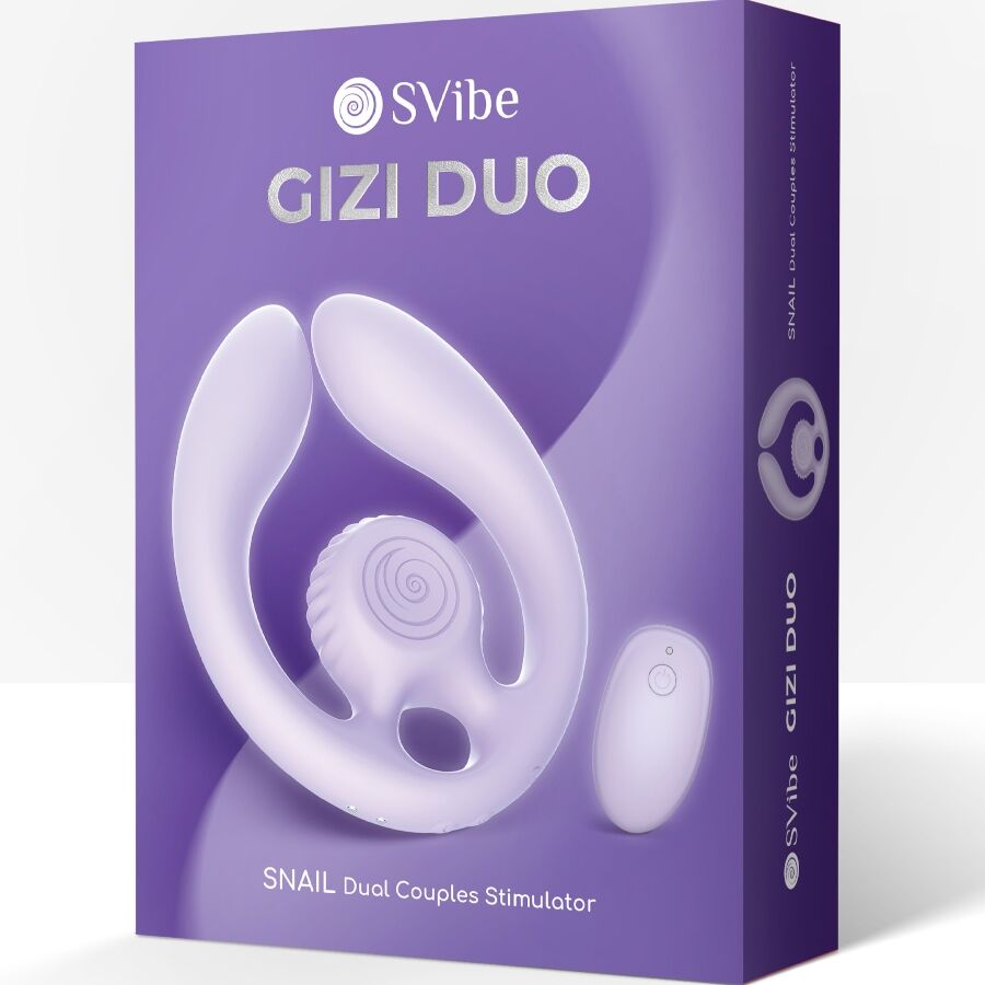 SNAIL VIBE - GIZI DUO PAARSTIMULATOR MIT FERNBEDIENUNG LILA