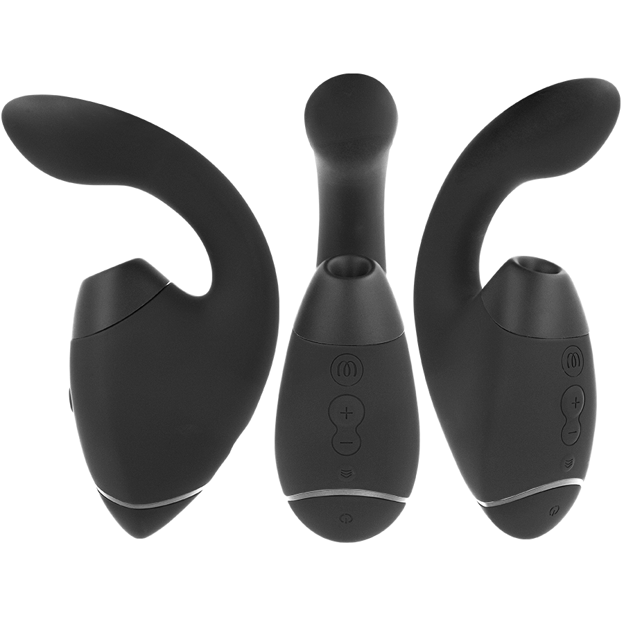 WOMANIZER - DUO NEXT doppelter Klitoris- & G-Punkt-Stimulator Schwarz