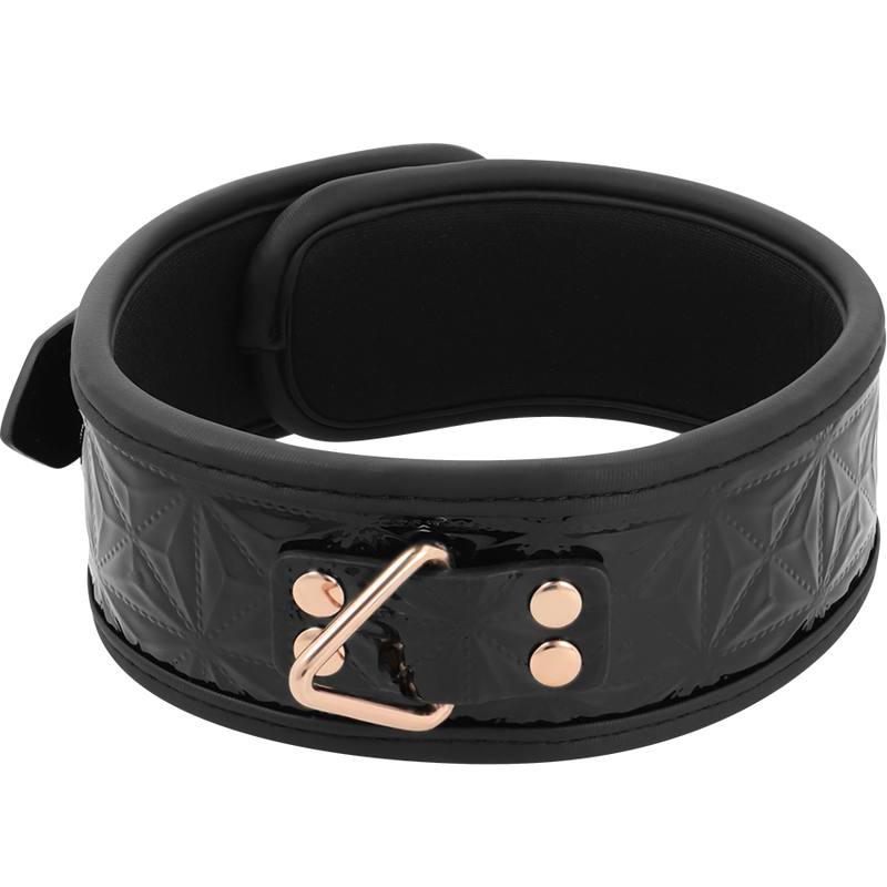 BEGME - Schwarze Edition Premium Veganes Lederhalsband