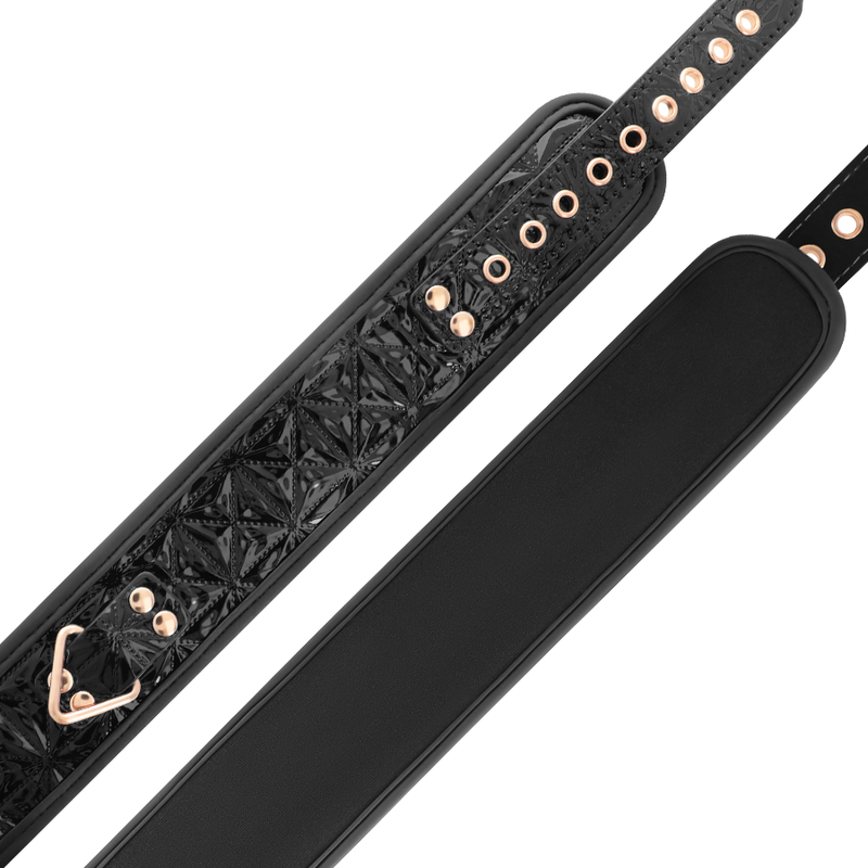 BEGME - Schwarze Edition Premium Veganes Lederhalsband