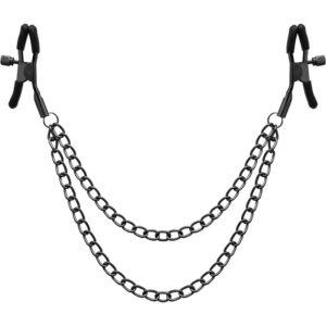 BEGME - ROTE EDITION NIPPELKLEMMEN MIT KETTE