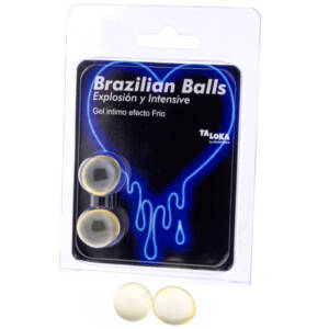 TALOKA - 2 Brazilian Balls, aufregendes Gel mit Kälte- und Vibrationseffekt
