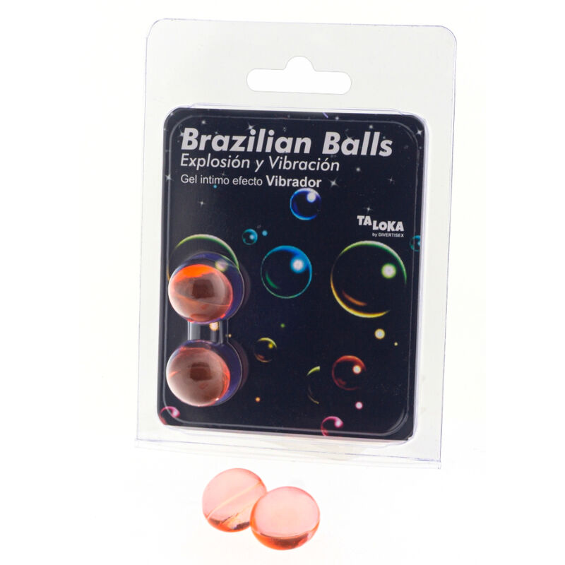 TALOKA - 2 BRASILIANISCHE Bälle mit Vibrationseffekt, aufregendes Gel