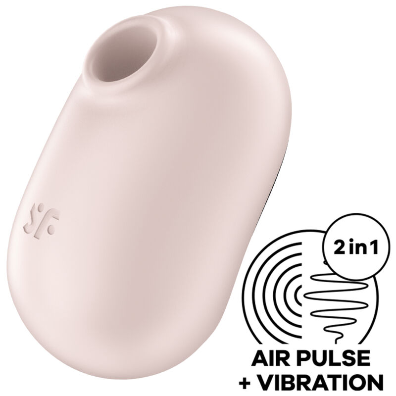 SATISFYER - PRO TO GO 2 doppelter Luftpulstimulator & Vibrator Beige