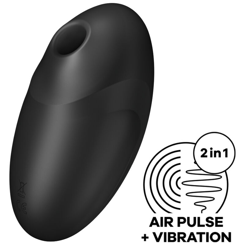 SATISFYER - VULVA LOVER 3 Luftpulstimulator & Vibrator Schwarz