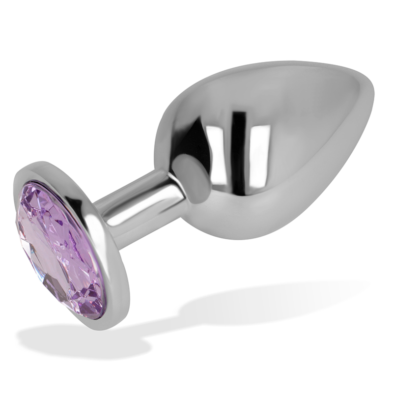 OHMAMA - Analplug mit violettem Kristall 8 cm