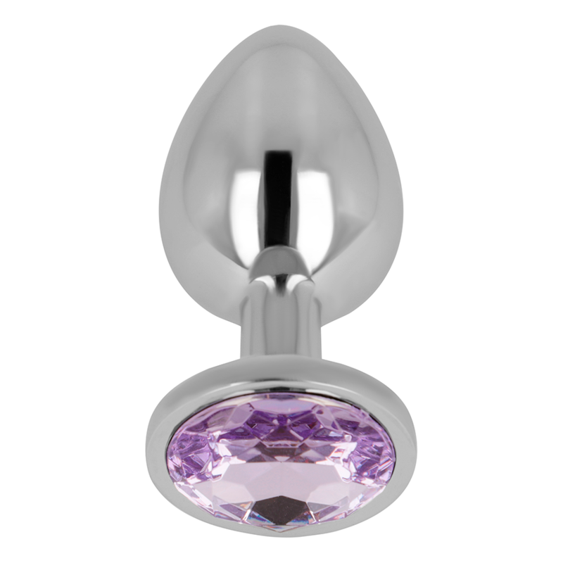 OHMAMA - Analplug mit violettem Kristall 8 cm