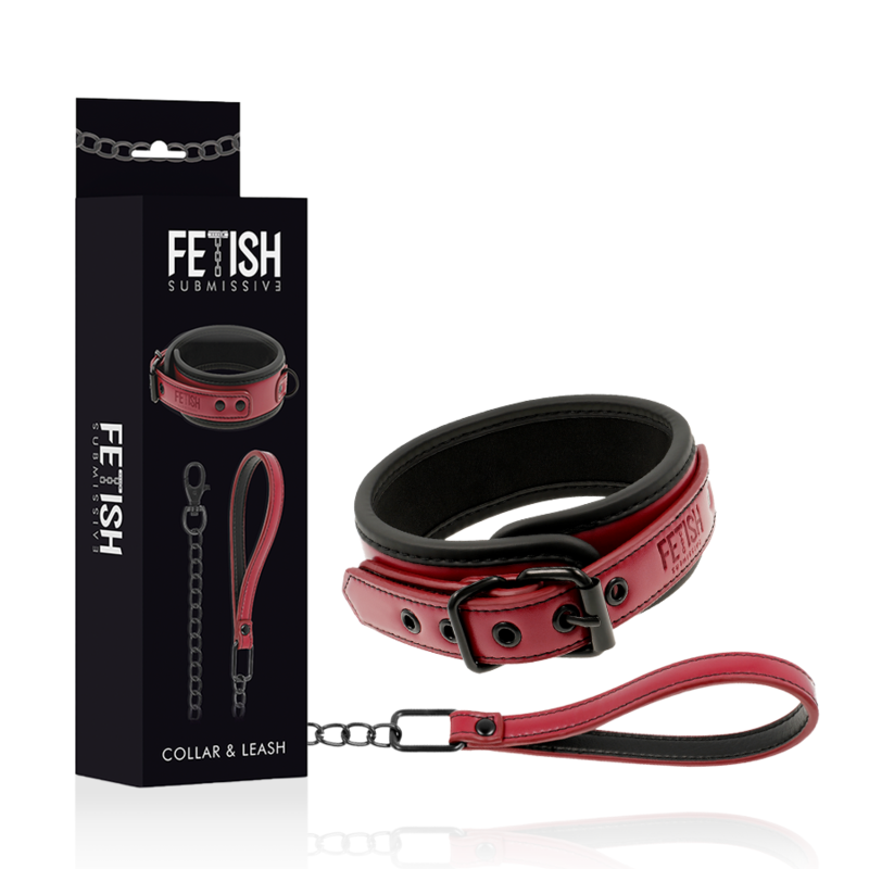 FETISH SUBMISSIVE DARK ROOM - Kettenhalskette mit Neoprenfutter