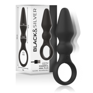 BLACK&SILVER - OZZY LEISTUNGSSTARKER SILIKON-ANALPLUG