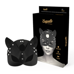 COQUETTE CHIC DESIRE - Vegane Leder Maske mit Katzenohren