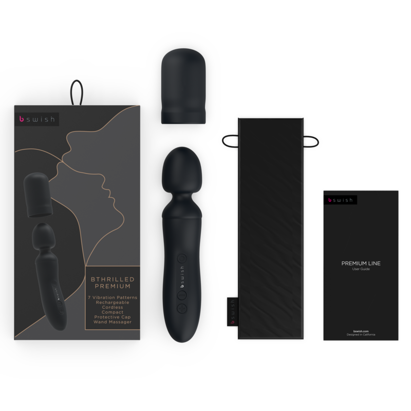 B SWISH - BTHRILLED VIBRATOR STAB PREMIUM Schwarz