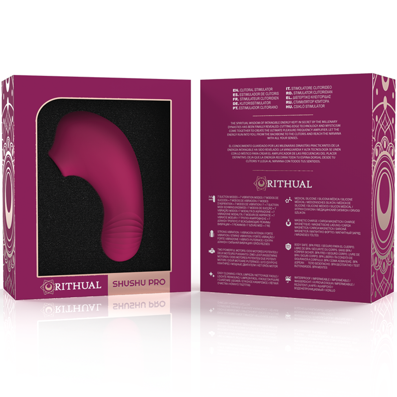 RITHUAL - SHUSHU PRO POCKET Klitorisstimulator mit 2 leistungsstarken Orchideenmotoren