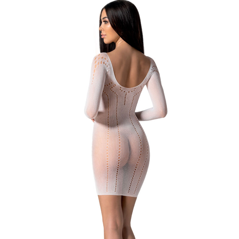 PASSION - BS101 Weißer Bodystocking, eine Größe